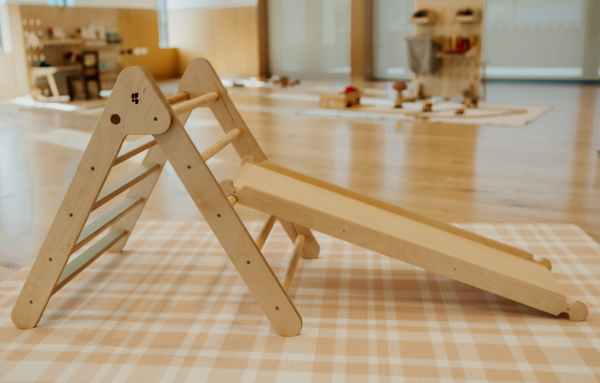 Montessori-inspired climbing frame for confident, active play.